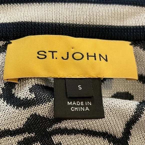 St. John knits zippered jacket cardigan viscose sweater - size - S